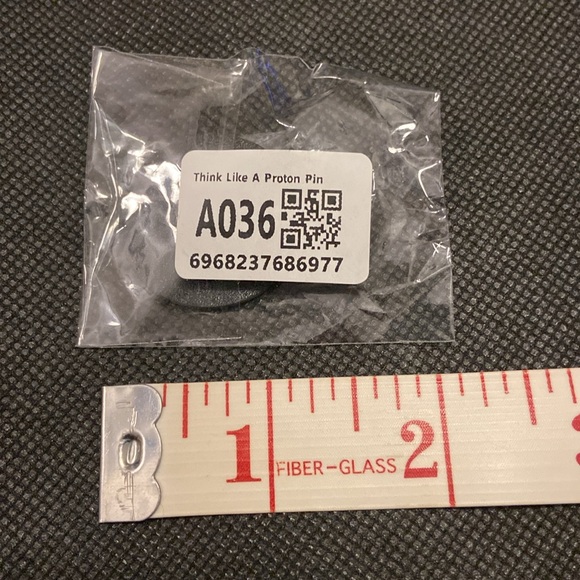 Think Like a Proton and Stay Positive Pin Brooch - Picture 2 of 2